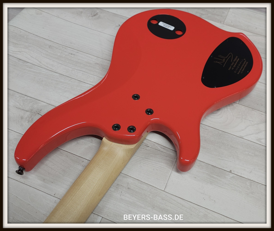 Dingwall NG3 4-String Nolly, Fiesta Red, Signature